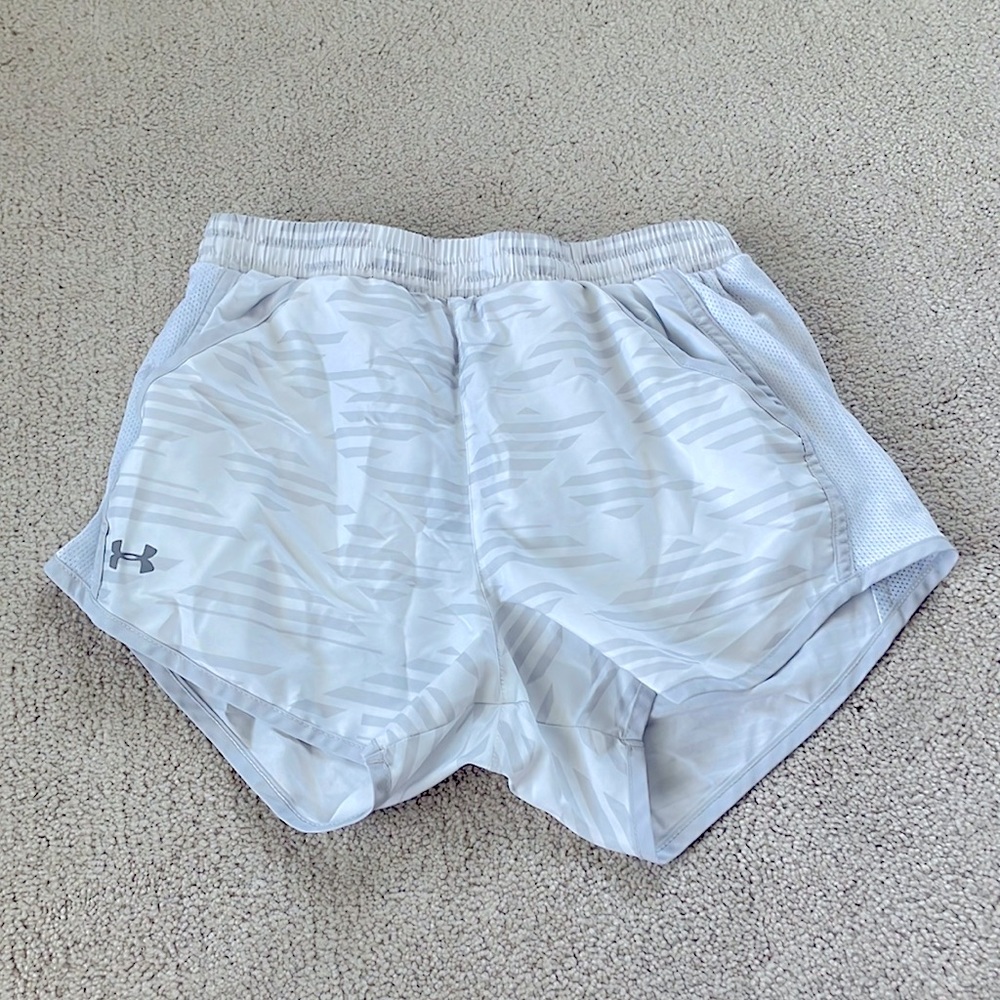 White Under Armor Athletic Shorts